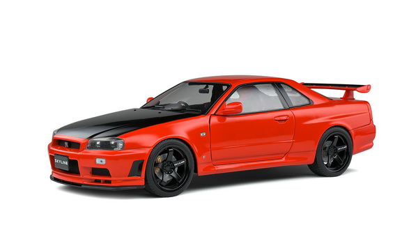 Модель 1:18 Nissan Skyline GT-R R34 1999 Active Red