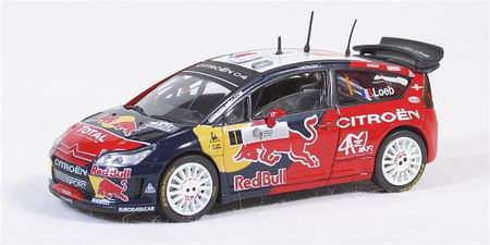 Модель 1:43 Citroen C4 WRC №1 «Red Bull» Tour de France (Sebastian Loeb - Daniel Elena)