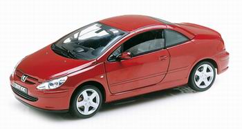 Модель 1:18 Peugeot 307 CC Closed - red met