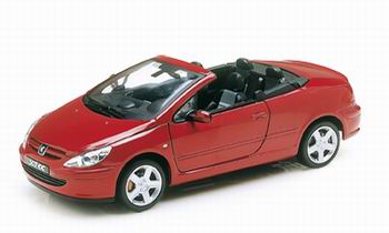 Модель 1:18 Peugeot 307 CC Open - red met