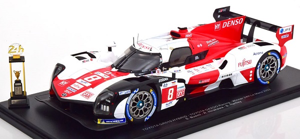 Модель 1:18 Toyota GR010 Hybrid Winner 24h Le Mans 2022 Buemi/Hirakawa/Hartley