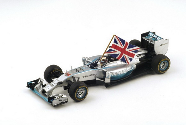 Модель 1:18 Mercedes-Benz F1 W05 Hybrid №44 Winner Abu Dhabi GP World Champion Edition (Lewis Hamilton)
