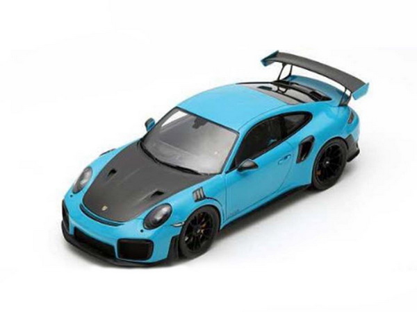 Porsche 911 (991.2) GT2 RS, blue/carbon, 2018 18S281 Модель 1:18