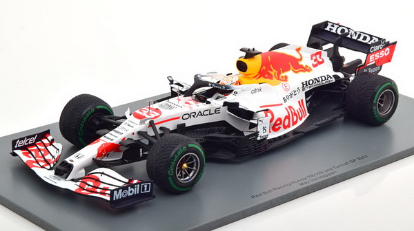 Модель 1:18 Oracle Red Bull Racing Honda RB16B №33 2nd Turkey GP (Max Verstappen)