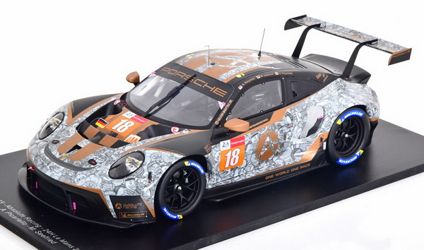 Porsche 911 RSR-19 №18 24h Le Mans (Haryanto - Picariello - Seefried) 18S701 Модель 1:18