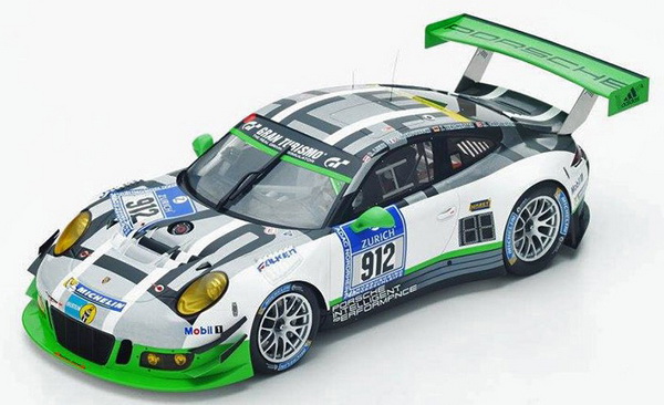 Модель 1:18 Porsche 911 GT3 R №912 24h Nurburgring (R.Lietz - Bergmeister - M.Christensen - Frederic Makowiecki)