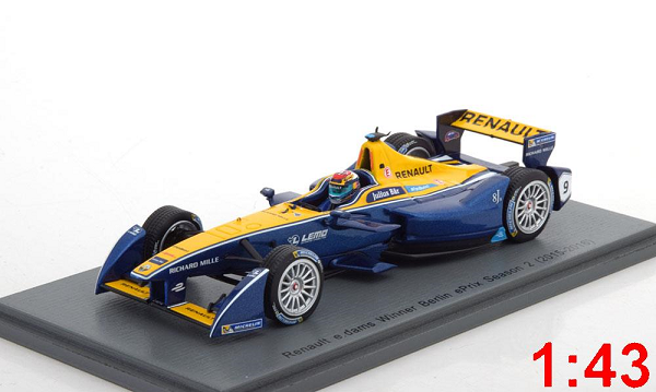 Модель 1:43 Spark-Renault Z.E.15 e.DAMS №9 Winner ePrix, Season 2 (2015-16) (Buerni)