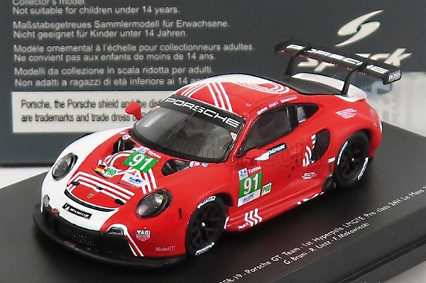Модель 1:87 PORSCHE 911 991-2 Rsr Team Porsche GT N91 24h Le Mans (2020) R.lietz - G.Bruni - F.Makowiecki, Red