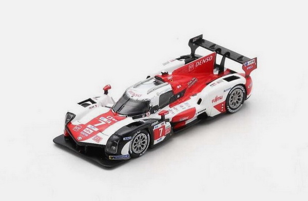 toyota gr010 3.5l turbo hybrid v6 team toyota gazoo racing №7 2nd 24h le mans (2022) m.couemi - b.hartley - r.hirakawa, white r 87S164 Модель 1:87