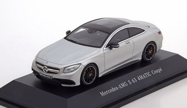 Модель 1:43 Mercedes-AMG S 63 4matic Coupe - matt silver (L.E.1000pcs)