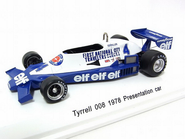 tyrrell ford 008 №4 «elf» presentation car (patrick depaillier) R70111 Модель 1:43