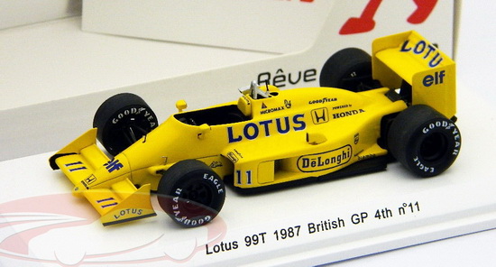 Модель 1:43 Lotus Honda 99T №11 4th British GP (Satoru Nakajima)