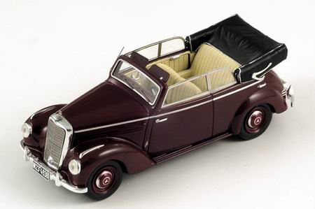 Модель 1:43 Mercedes-Benz 220 A Cabrio (W187) - burgundy