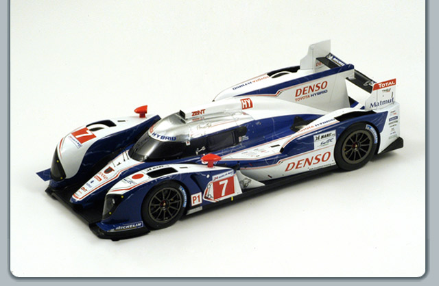 toyota racing ts030 hybrid №7 le mans (alexander wurz - nicolas lapierre - kazuki nakajima) S2376 Модель 1:43