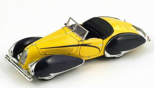 Модель 1:43 Talbot-Lago T150-C Roadster Figoni & Falaschi - yellow/black
