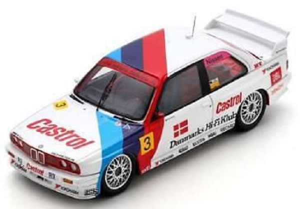 Модель 1:43 BMW 3 Series M3 (E30) Team Schnitzer №3 Denmark GP - 1991 - Kris Nissen - White Blue Red