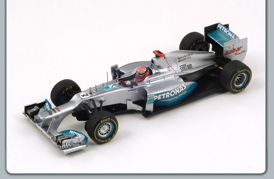Модель 1:43 Mercedes-AMG Petronas F1 Team W03 №7 Monaco GP (Michael Schumacher)