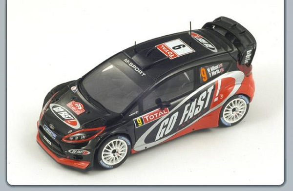 ford fiesta r, №9, go fast, rallye wm, rallye monte-carlo, 2012, m.wilson S3344 Модель 1:43