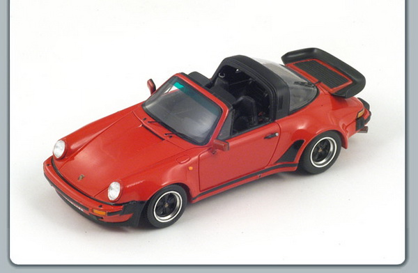 porsche 911 turbo 3.3 targa - red S3497 Модель 1:43