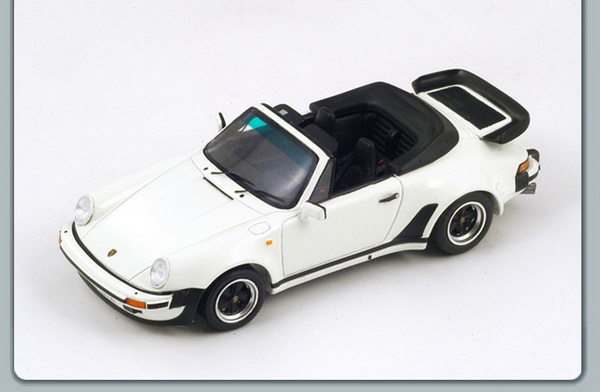 Модель 1:43 Porsche 911 turbo 3.3 Cabrio - white