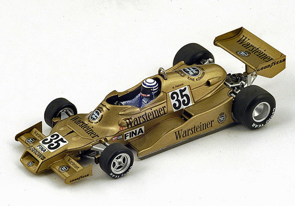 Модель 1:43 Arrows Ford-Cosworth FA1 №35 «Warsteiner» 2nd Swedish GP (Riccardo Patrese)