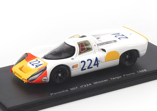 Модель 1:43 Porsche 907 №224 Winner Targa Florio (Vic Elford - Umberto Maglioli)