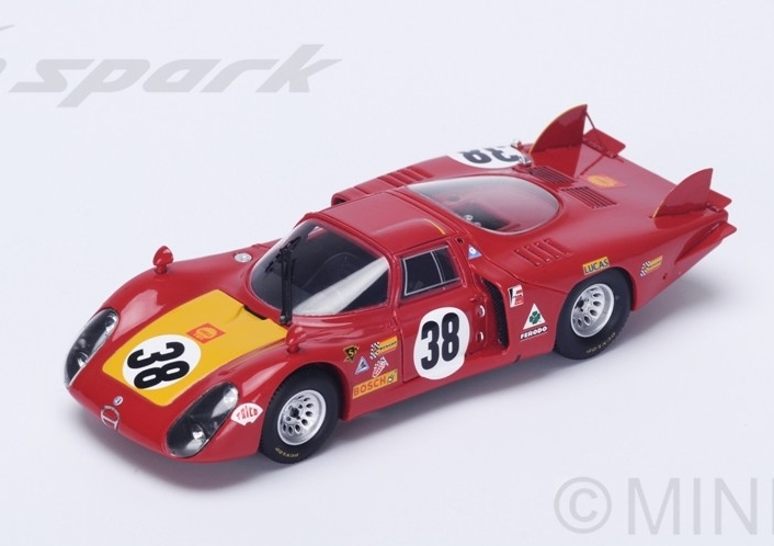 Модель 1:43 Alfa Romeo 33/2 №38 5th Le Mans (C.Facetti - S.Dini)
