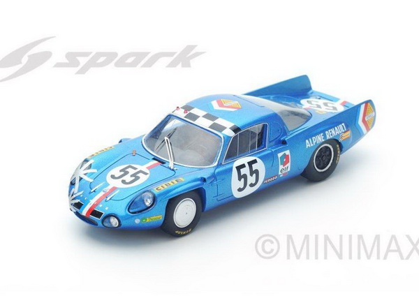 Alpine A210 #55 14th Le Mans 1968 J.-C. Andruet - J.-P. Nicolas