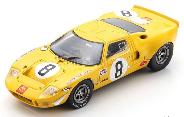 Ford GT40 4.7l V8 Team C.Dubois №8 24h Le Mans 1968 (Willy Mairesse - ''Beurlys'' J.Blaton) S4540 Модель 1:43