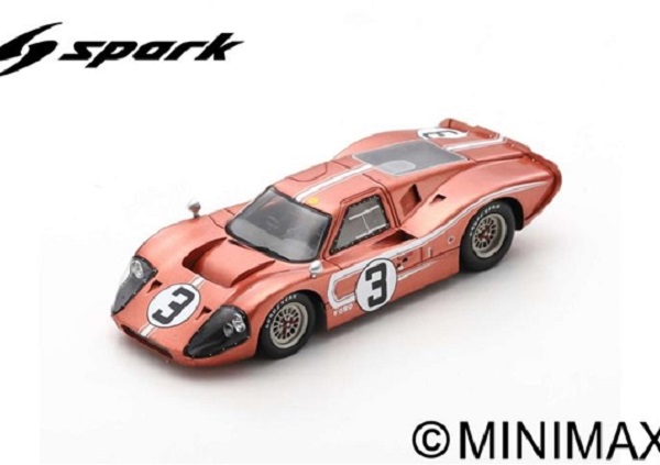 Ford GT40 Mk IV #3 24H Le Mans 1967 M. Andretti - L. Bianchi S4543 Модель 1:43