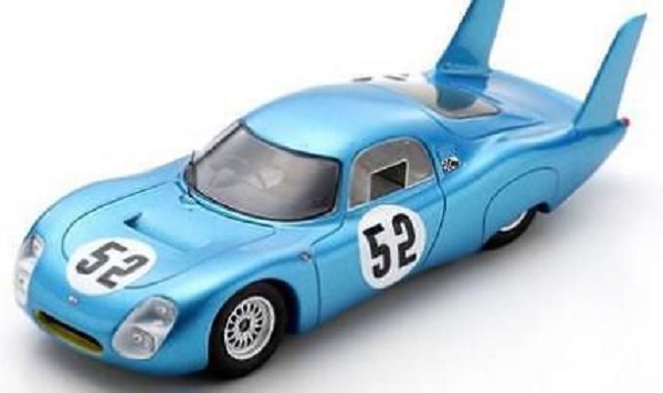 Модель 1:43 Peugeot Cd Sp66 Team S.E.C. Automobiles N 52 24h Le Mans - 1967 - Dennis Dayan - Claude Ballot Lena - Light Blue