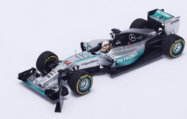 Модель 1:43 Mercedes-Benz W06 #44 Winner USA GP 2015 World Champion - with Pit Board, Lewis Hamilton