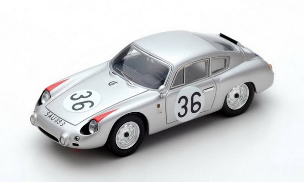 Модель 1:43 Porsche 356 B Carrera Abarth GTL #36 10th Le Mans 1961 H. Linge - B. Pon