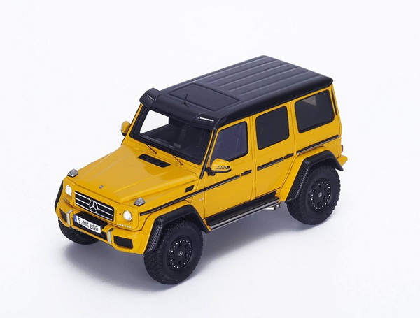 mercedes-benz g 500 4x4² - yellow/black S4692 Модель 1:43