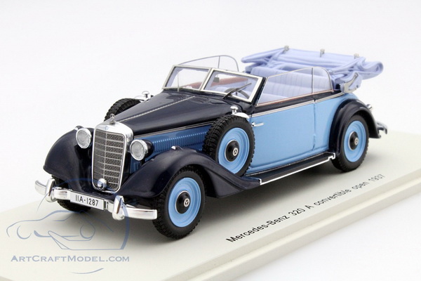 mercedes-benz 320 a convertible 1937 (blue) S4905 Модель 1:43