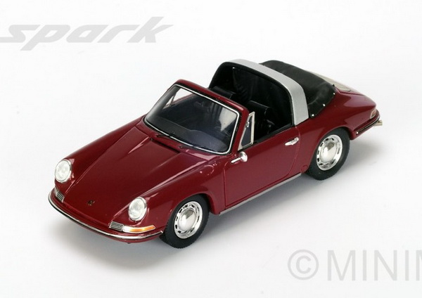 Модель 1:43 Porsche 912 targa - dark red