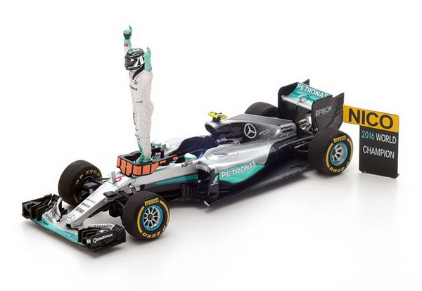 Модель 1:43 Mercedes-Benz F1 W07 Hybrid №6 2nd Abu Dhabi GP - World Champion (Nico Rosberg)