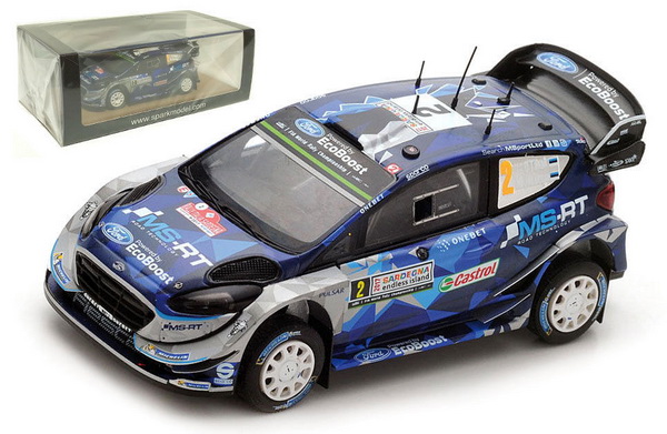 Модель 1:43 Ford Fiesta WRC №2 Winner Rally Italy (Sebastien Ogier - Julien Ingrassia)