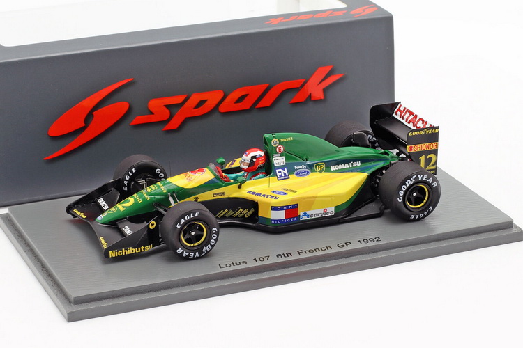 Модель 1:43 Lotus 107 №12 6th French GP (Johnny Herbert)