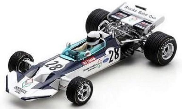 Модель 1:43 Surtees F1 Ts7 №28 Sud African GP 1971 Brian Redmann - White Blue