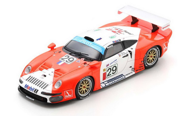 Модель 1:43 Porsche 911-97 GT1 3.2l Turbo №29 Team Societe JB 24h Le Mans (Alain Ferte - J.Von Gartzen - O.Thevenin)