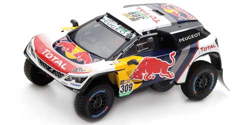 Модель 1:43 Peugeot 3008 DKR №309 Red Bull, Rallye Dakar (Sebastian Loeb - Daniel Elena)