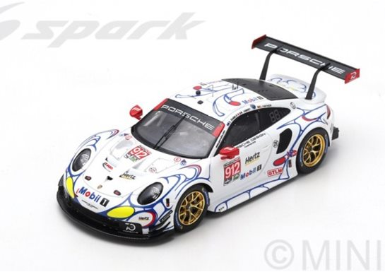 Модель 1:43 Porsche 911 RSR №912 Porsche GT Team - Petit Le Mans (Earl Bamber - Laurens Vanthoor - Mathieu Jaminet)
