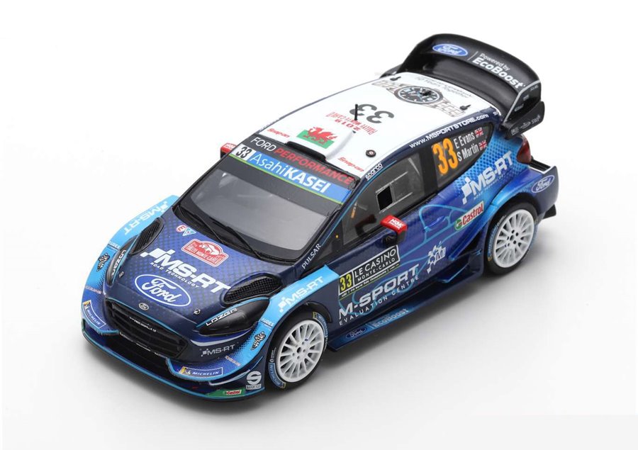 Модель 1:43 Ford Fiesta WRC №33 M-Sport Ford WRT Rallye Monte-Carlo (Elfyn Rhys Evans - Scott Martin)
