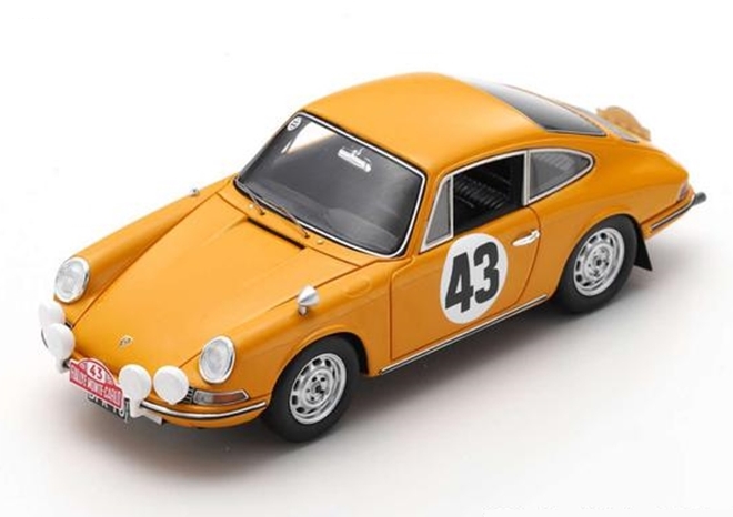 Модель 1:43 Porsche 911S #43 Rally Monte Carlo 1967 A. Aarnio Wihuri - L. Laakso
