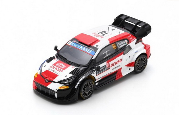Модель 1:43 Toyota Yaris №18 Gr .Hybrid Rally1 Team Toyota Gazoo Racing WRT 6th Rally Monte-Carlo (T.Katsuta - A.Johnston)