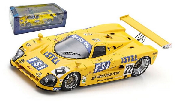 Модель 1:43 Spice SE89C Team Spice Engeneering N 22 24h Le Mans - 1989 - T.Thyrring - W.Taylor - T.Harvey - Yellow