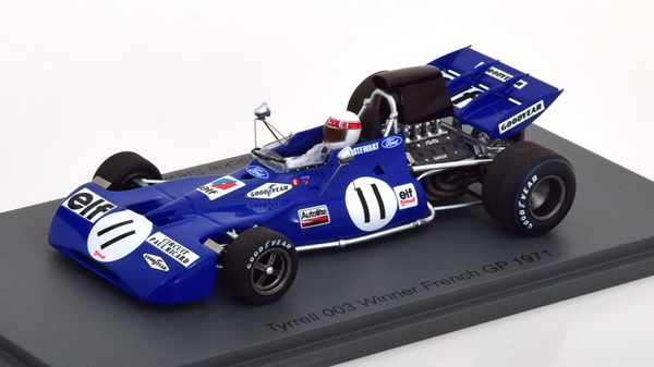 Tyrrell Ford 003 №11 «Elf» Winner French GP (Jackie Stewart) S7232 Модель 1:43