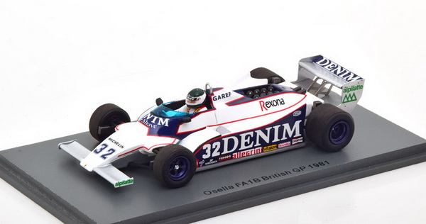 Модель 1:43 Osella FA1B #32 British GP 1981 Jean-Pierre Jarier