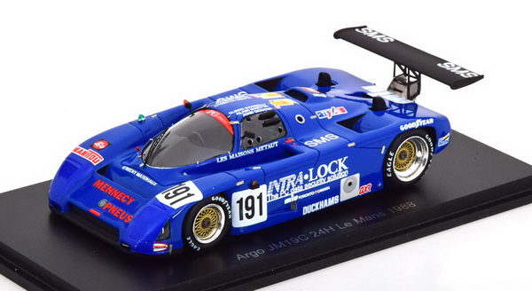 Модель 1:43 Argo JM19c 3.3l V8 Team PC Automotive №191 24h Le Mans 1988 (O.Iacobelli - A.Ianette - J.Graham)